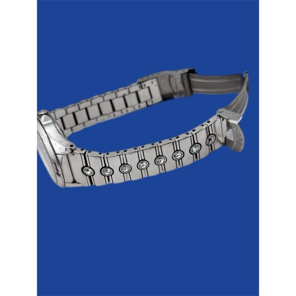 Brighton Bloomington Hearts Crystal Silver Tone Watch New Battery - Picture 8 of 8